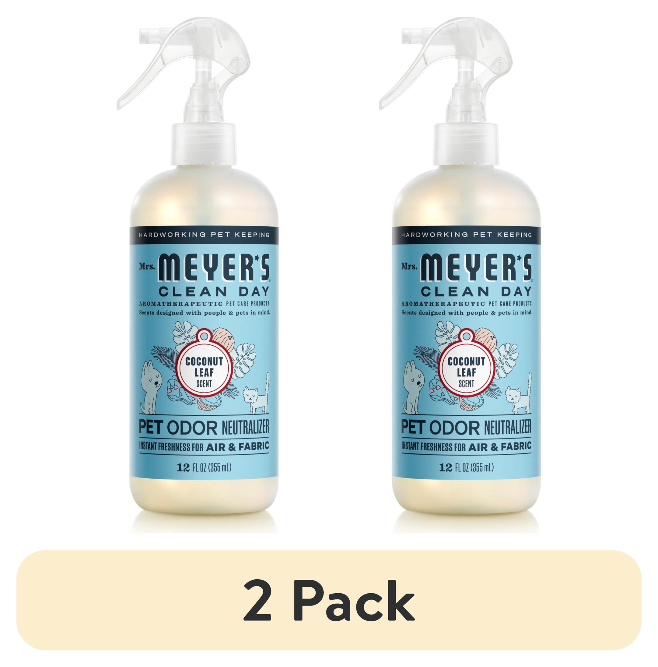 (2 pack) Mrs. Meyer's Clean Day Pet Odor Neutralizer, Coconut Leaf, 16oz