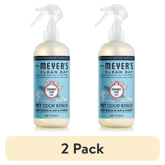 (2 pack) Mrs. Meyer's Clean Day Pet Odor Neutralizer, Coconut Leaf, 16oz