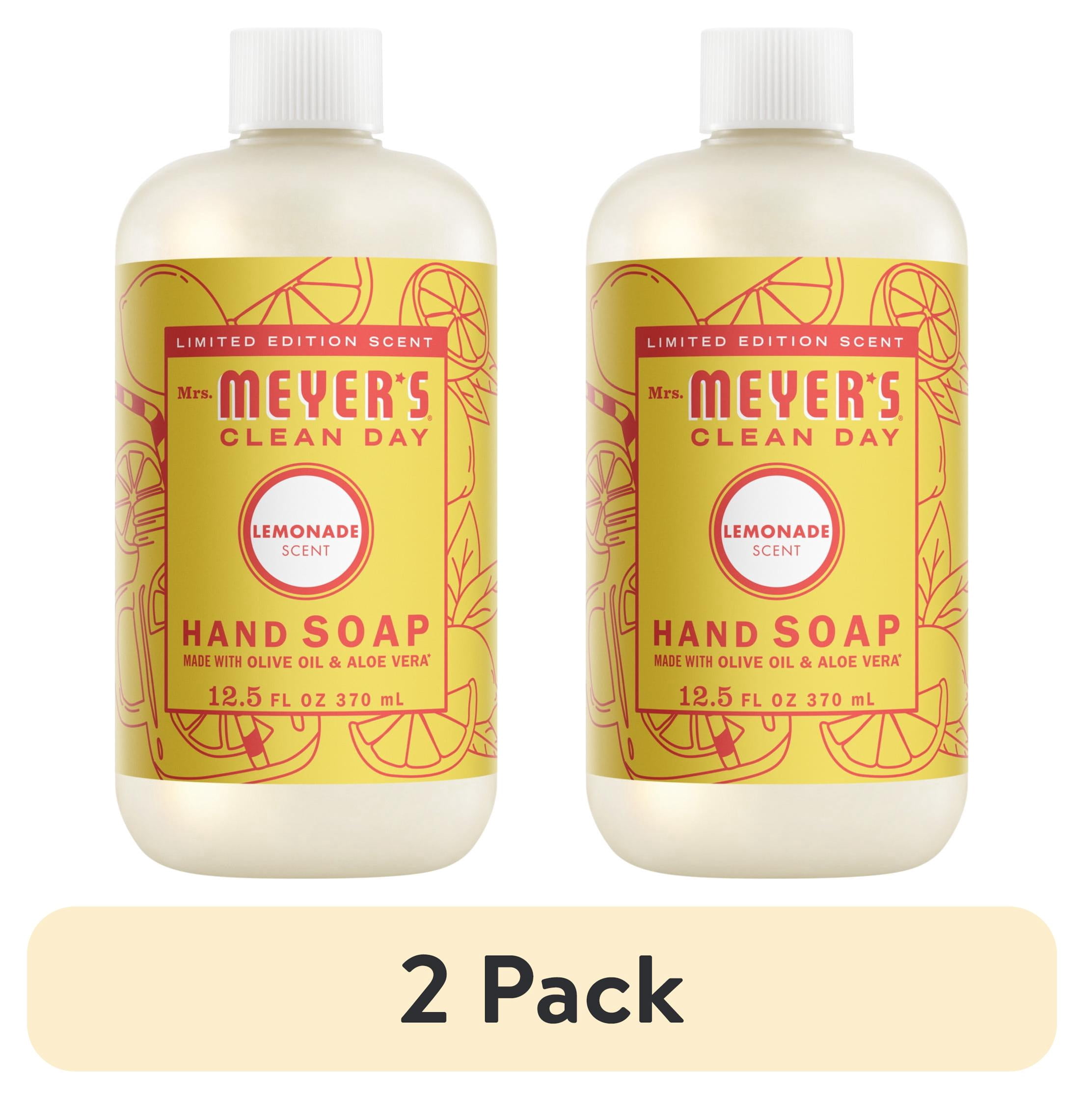 (2 pack) Mrs. Meyer’s Clean Day Hand Soap, Lemonade Scent, 12.5 Fl Oz