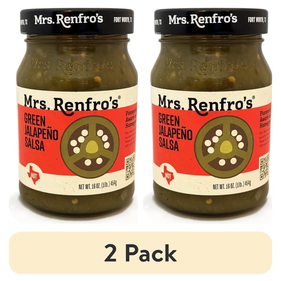 (2 pack) Mrs. Renfro's Green Salsa, 16 oz