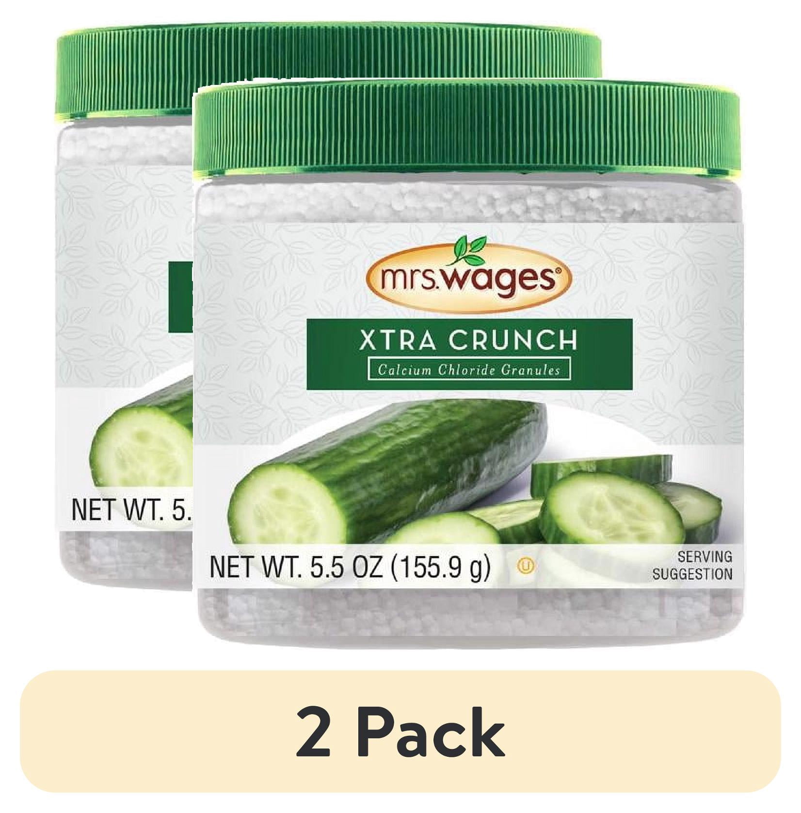 (2 pack) Mrs. Wages Xtra Crunch Pickle Mix Granules, Easy-to-Use, 5.5 oz Jar, No Spice