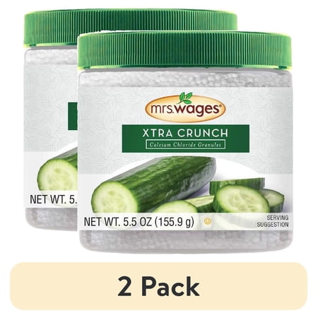 (2 pack) Mrs. Wages Xtra Crunch Pickle Mix Granules, Easy-to-Use, 5.5 oz Jar, No Spice