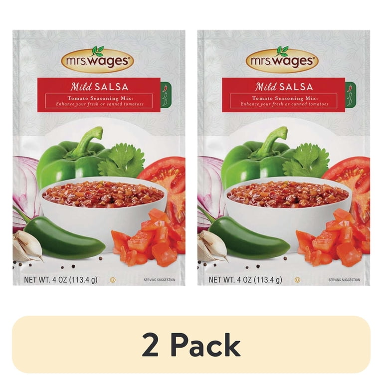 2 pack) Mrs. Wages Mild Salsa Canning Mix | Easy-to-Use | Simple