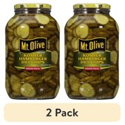 (2 pack) Mt. Olive Kosher Hamburger Dill Chips Fresh Pack - 64 fl oz jar