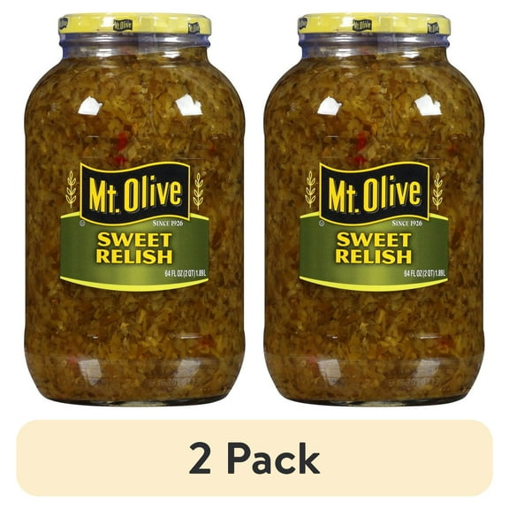 (2 pack) Mt. Olive Sweet Relish - 64 fl oz jar
