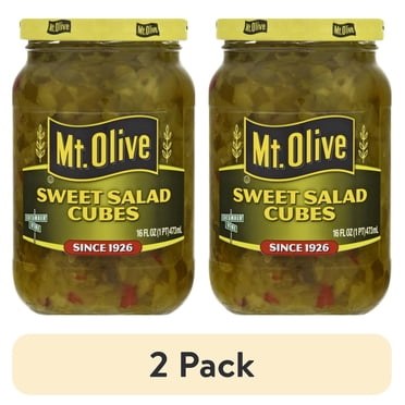 (2 pack) Mt. Olive Sweet Salad Cubes - 16 fl oz jar