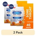 thumbnail interactive-video image 1 of (2 pack) Mucinex Instasoothe Sore Throat Lozenges, Honey & Echinacea Flavor, FSA Eligible, 40 Count, 1 of 15