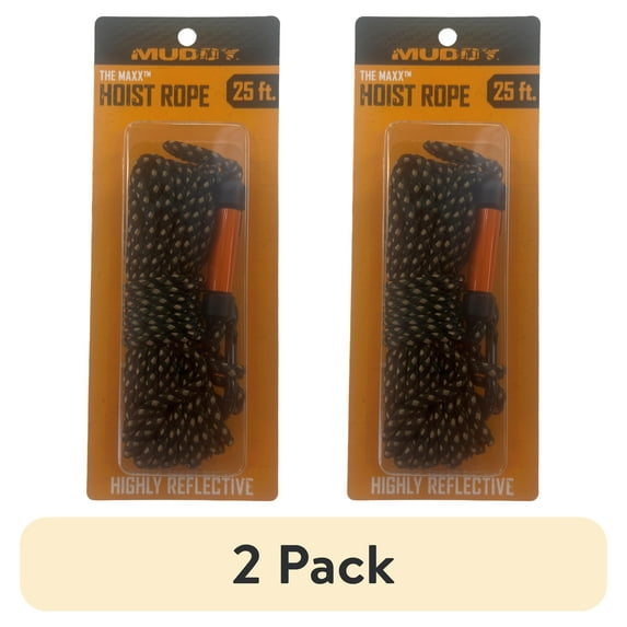(2 pack) Muddy Maxx Hoist Rope, 25ft