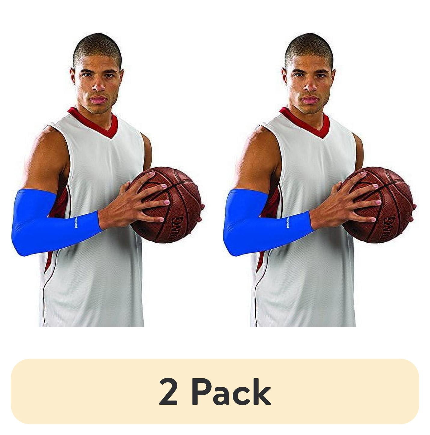 (2 pack) Mueller Performance Elbow Sleeve, Blue, One Size Fits Most, Left or Right Arm, 1 Sleeve
