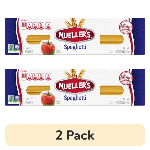 (2 pack) Mueller's 16 oz Spaghetti