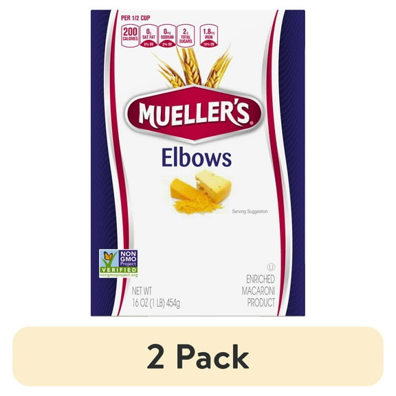 (2 pack) Mueller's Elbows, 16 oz