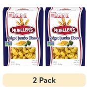 (2 pack) Mueller's Ridged Jumbo Elbows, 16 oz
