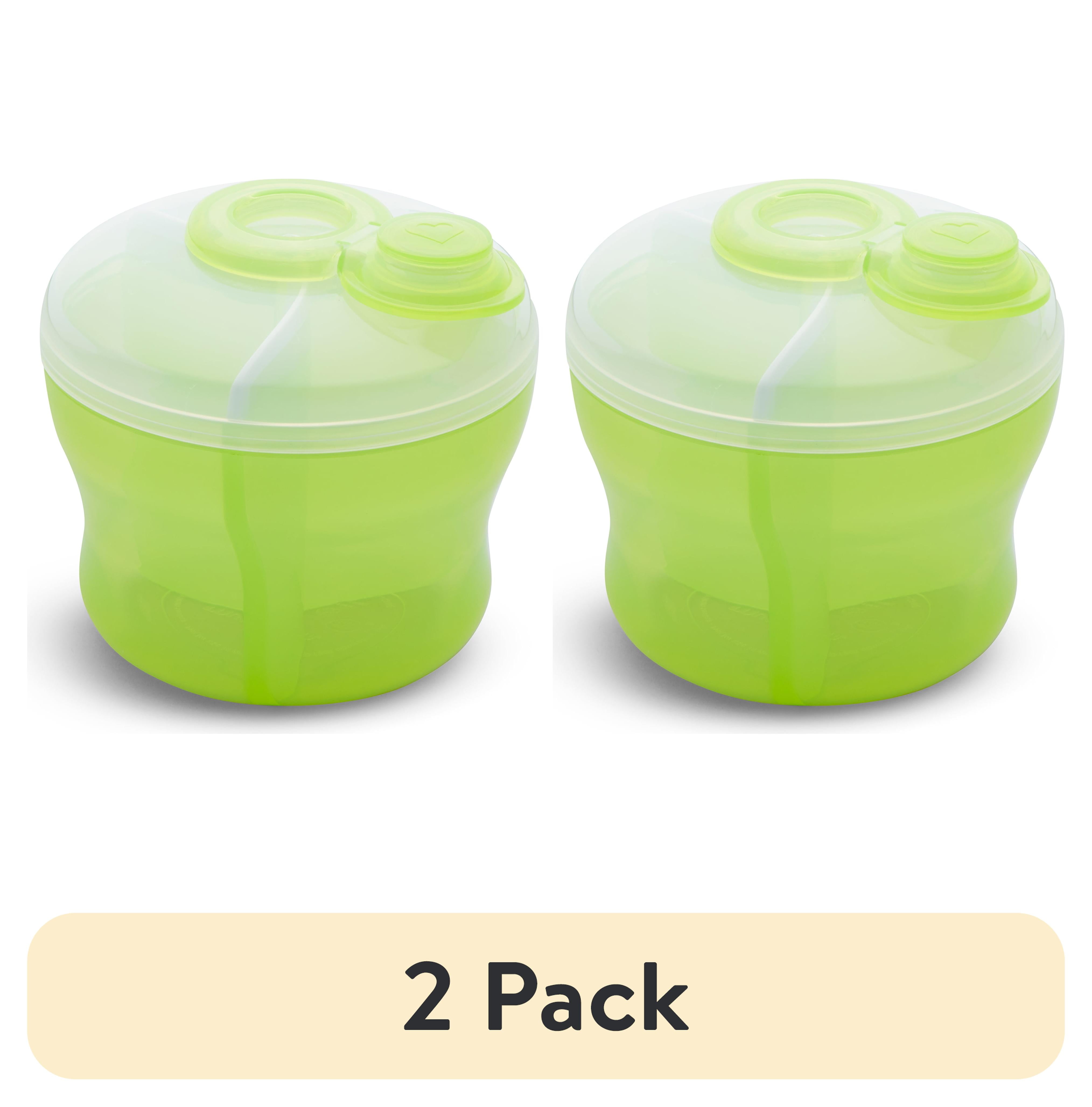 (2 pack) Munchkin® Infant Powdered Formula Dispenser, Holds up to 24 oz., Green, Unisex