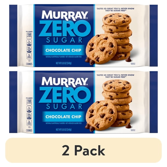 (2 pack) Murray Sugar Free Chocolate Chip Cookies, Share Pack 8.8 oz