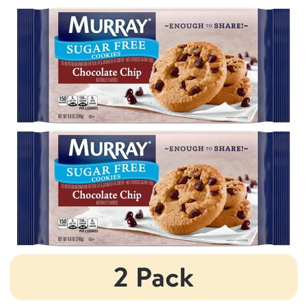 (2 pack) Murray Sugar Free Chocolate Chip Cookies, Share Pack 8.8 oz