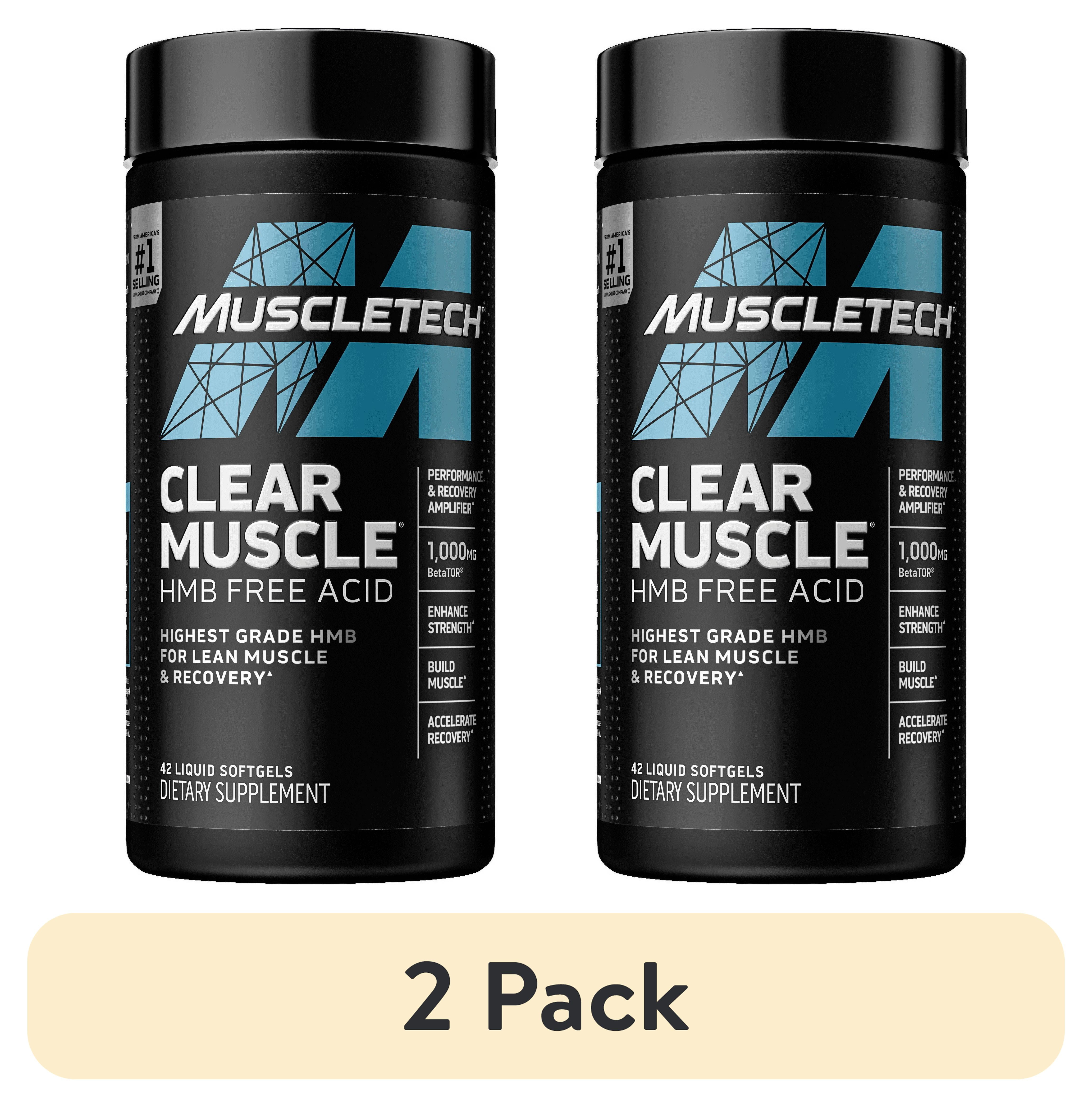 2 pack) Muscletech Clear Muscle Post Workout Muscle Recovery