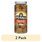 (2 pack) Pearls Pimiento Stuffed Queen Olives, 7 oz Jar. Major Allergens Not Contained.