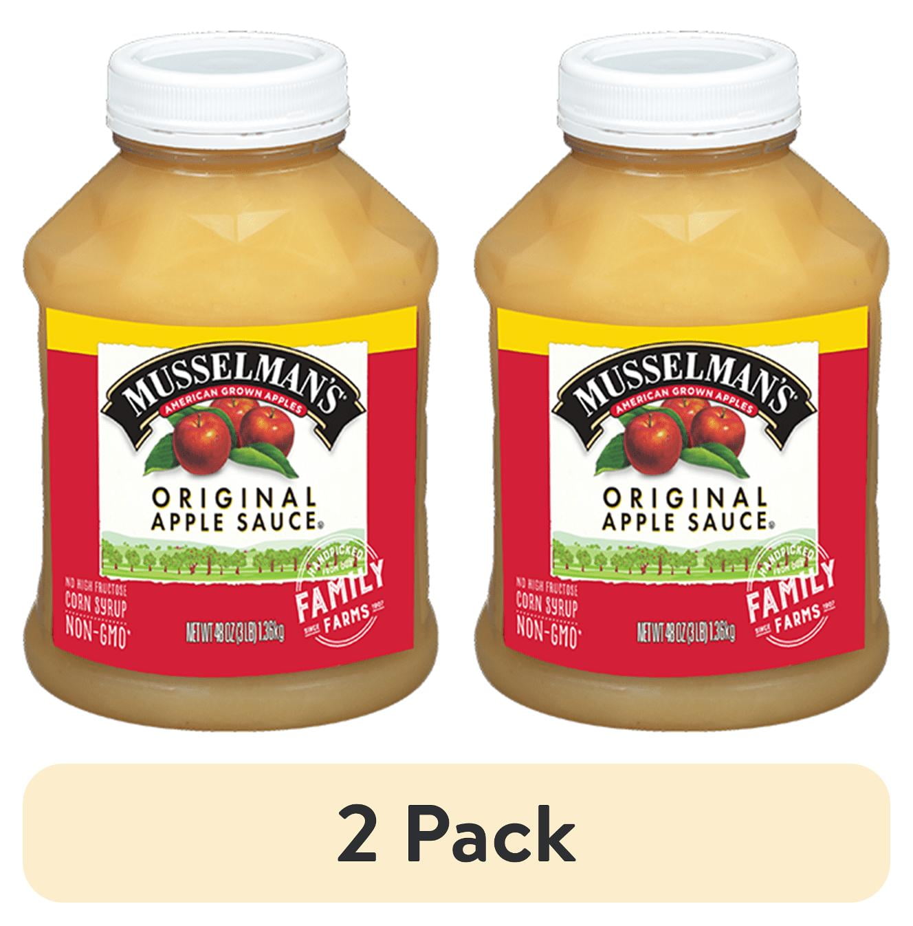 (2 pack) Musselman's Applesauce, Original, 48 oz