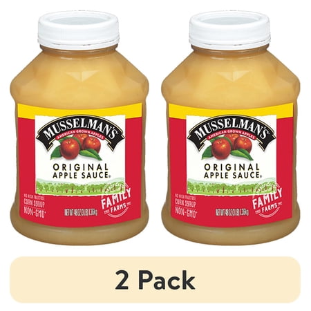 (2 pack) Musselman's Applesauce, Original, 48 oz