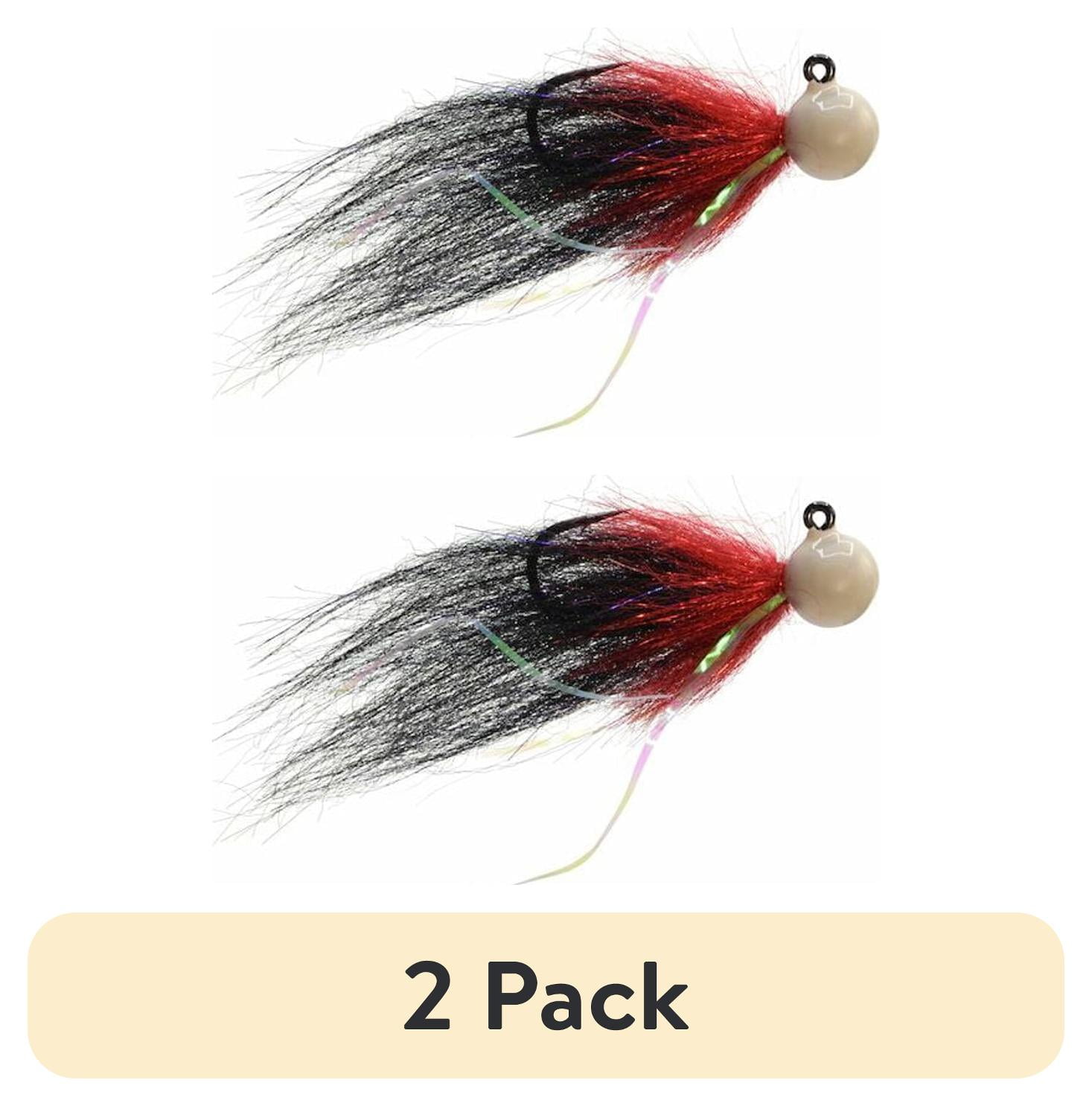 (2 pack) Mustad Addicted Tailout Twitcher Jig Lure Pearl Red and Black