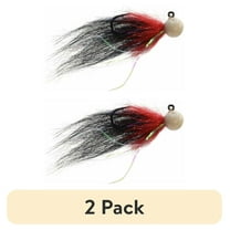 (2 pack) Mustad Addicted Tailout Twitcher Jig Lure Pearl Red and Black