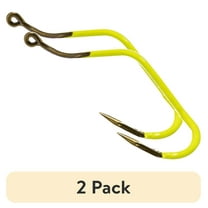 (2 pack) Mustad Slow Death Hook - Size: #1 (Chartreuse) 8pc