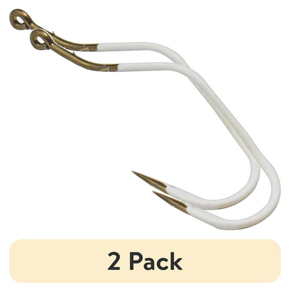 (2 pack) Mustad Slow Death Hook - Size: #4 (Glow) 8pc