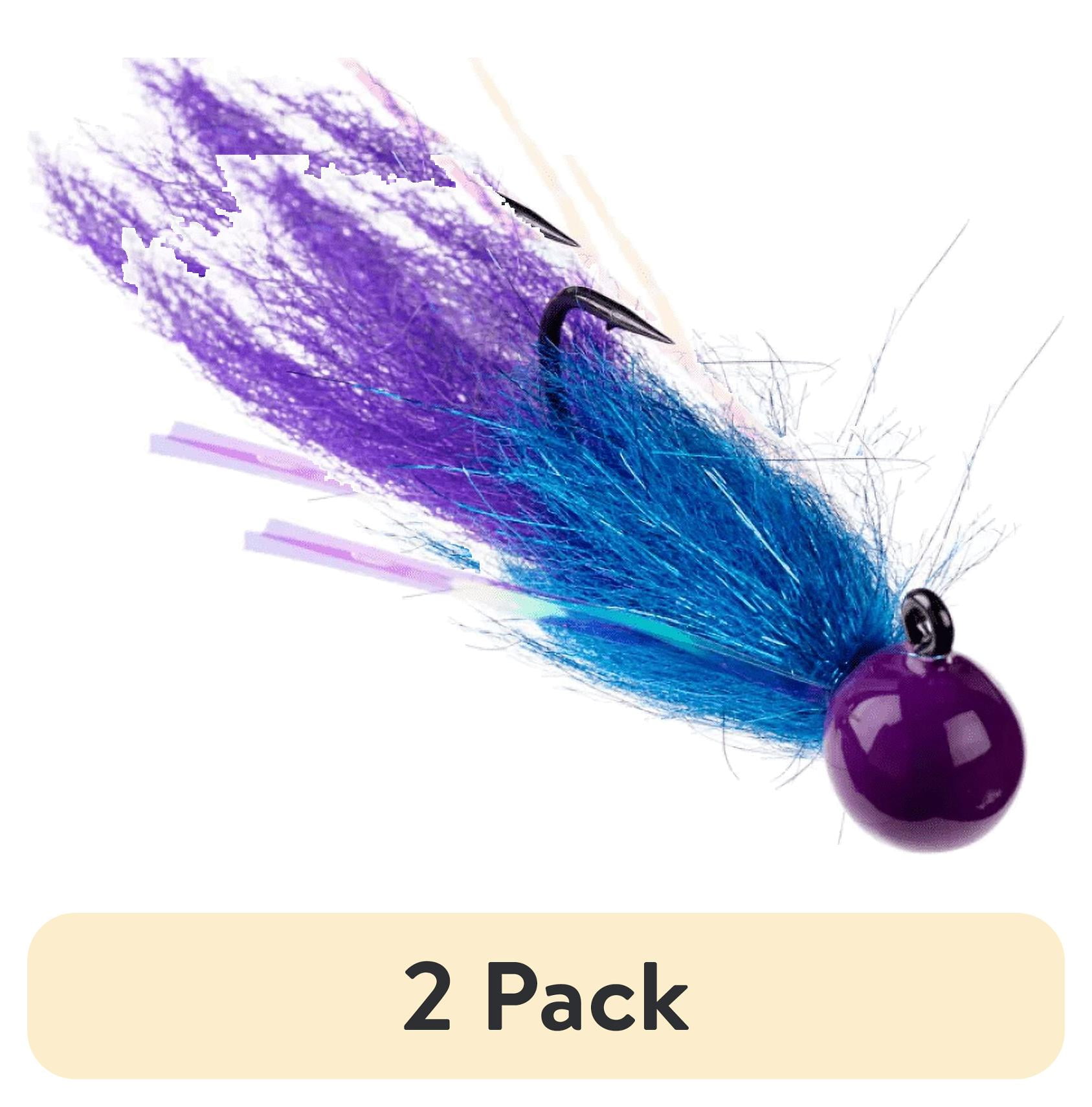 (2 pack) Mustad Tailout Twitcher Jig, 1/2oz, Purple-Anadro Blue-Mystic Purple