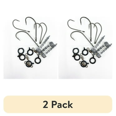 (2 pack) Mustad Wacky/Neko Rig Assorted Fishing Hook Kit