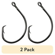 (2 pack) Mustad in-line Demon Perfect Circle Hook (Black Nickel) - Size: 3/0 10pc