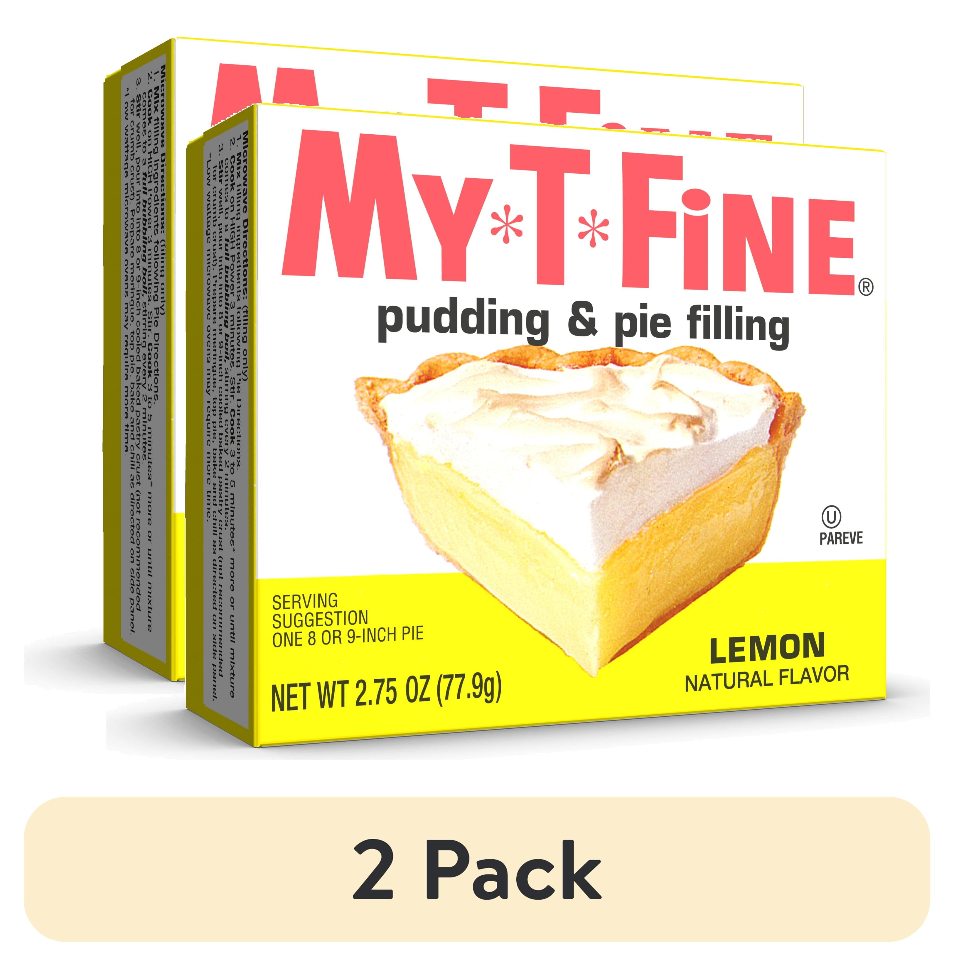 (2 pack) My-T-Fine Lemon Cook and Serve Pudding Mix & Pie Filling, 4 ...