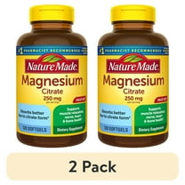 (2 pack) NATURE MADE Magnesium Citrate, Softgels, Value Size, 120.0 CT