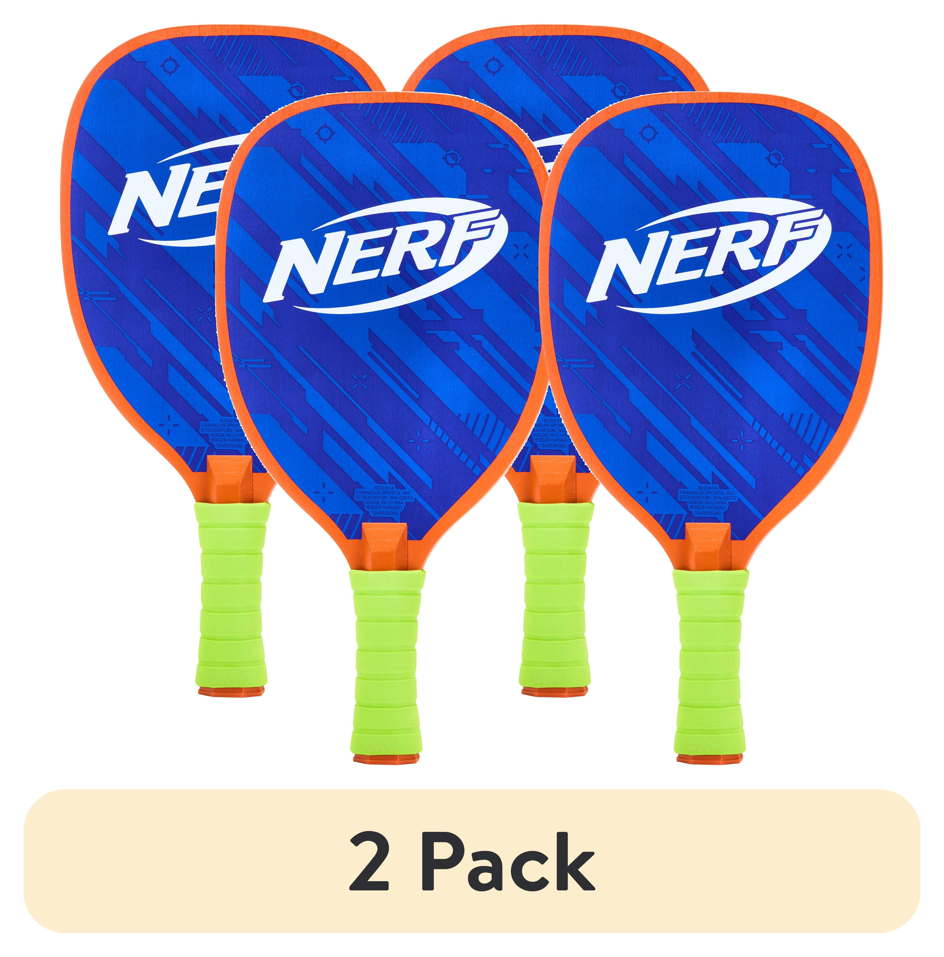 (2 pack) NERF 2 Player Pickleball Paddle Set - Youth Pickleball - (2) Wooden Paddles + (2) Pickleballs