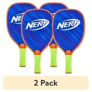 (2 pack) NERF 2 Player Pickleball Paddle Set - Youth Pickleball - (2) Wooden Paddles + (2) Pickleballs