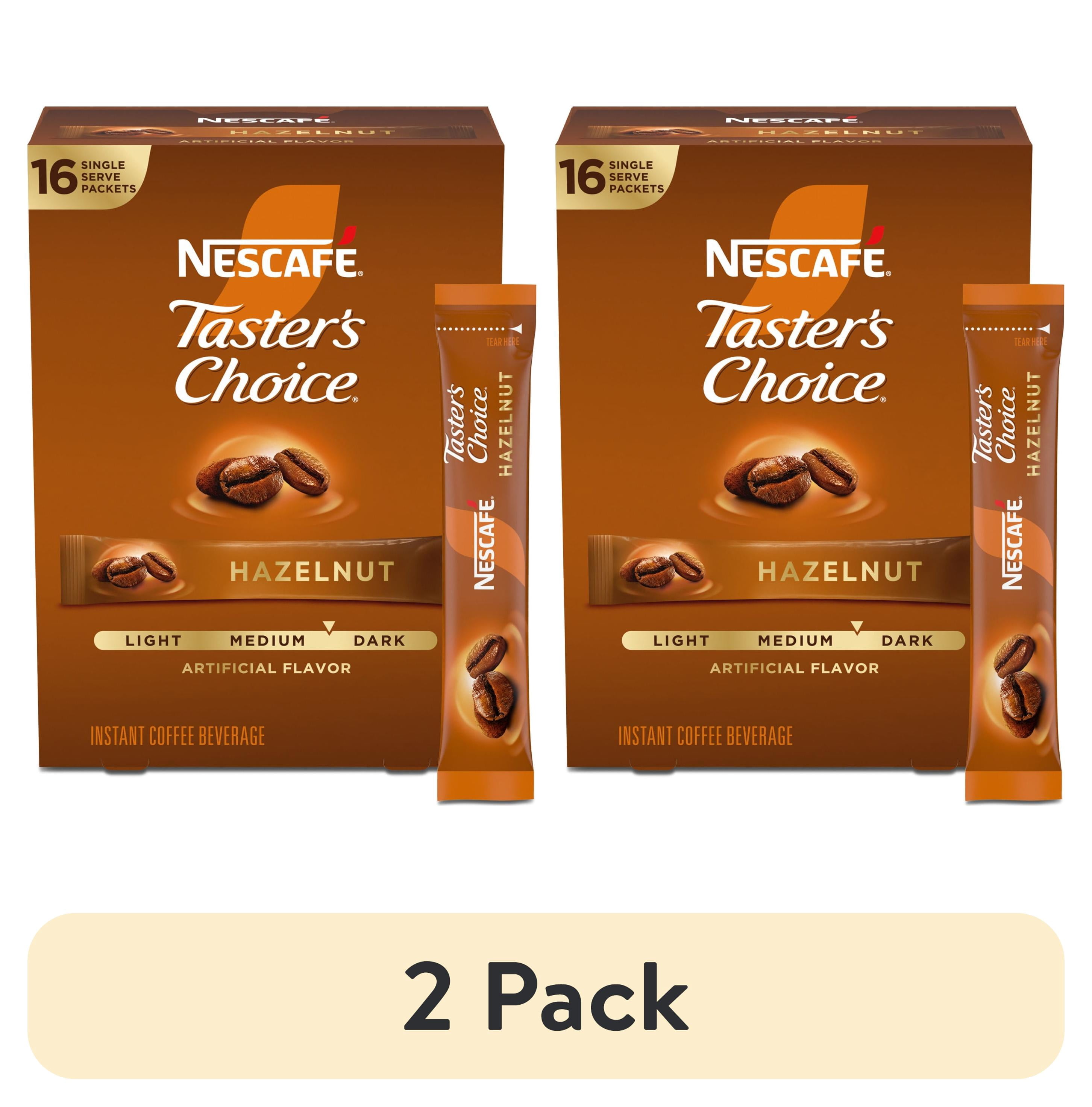 (2 pack) NESCAFÉ Taster's Choice, Hazelnut Flavored Coffee, Instant ...