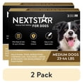 thumbnail image 1 of (2 pack) NEXTSTAR Flea & Tick Topical Prevention for Dogs 23-44 lbs, 3-Month Supply, 1 of 9