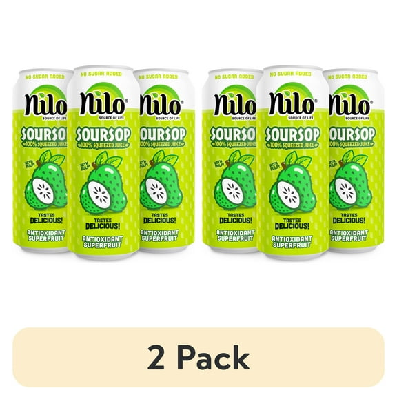 (2 pack) NILO 100% Soursop Juice