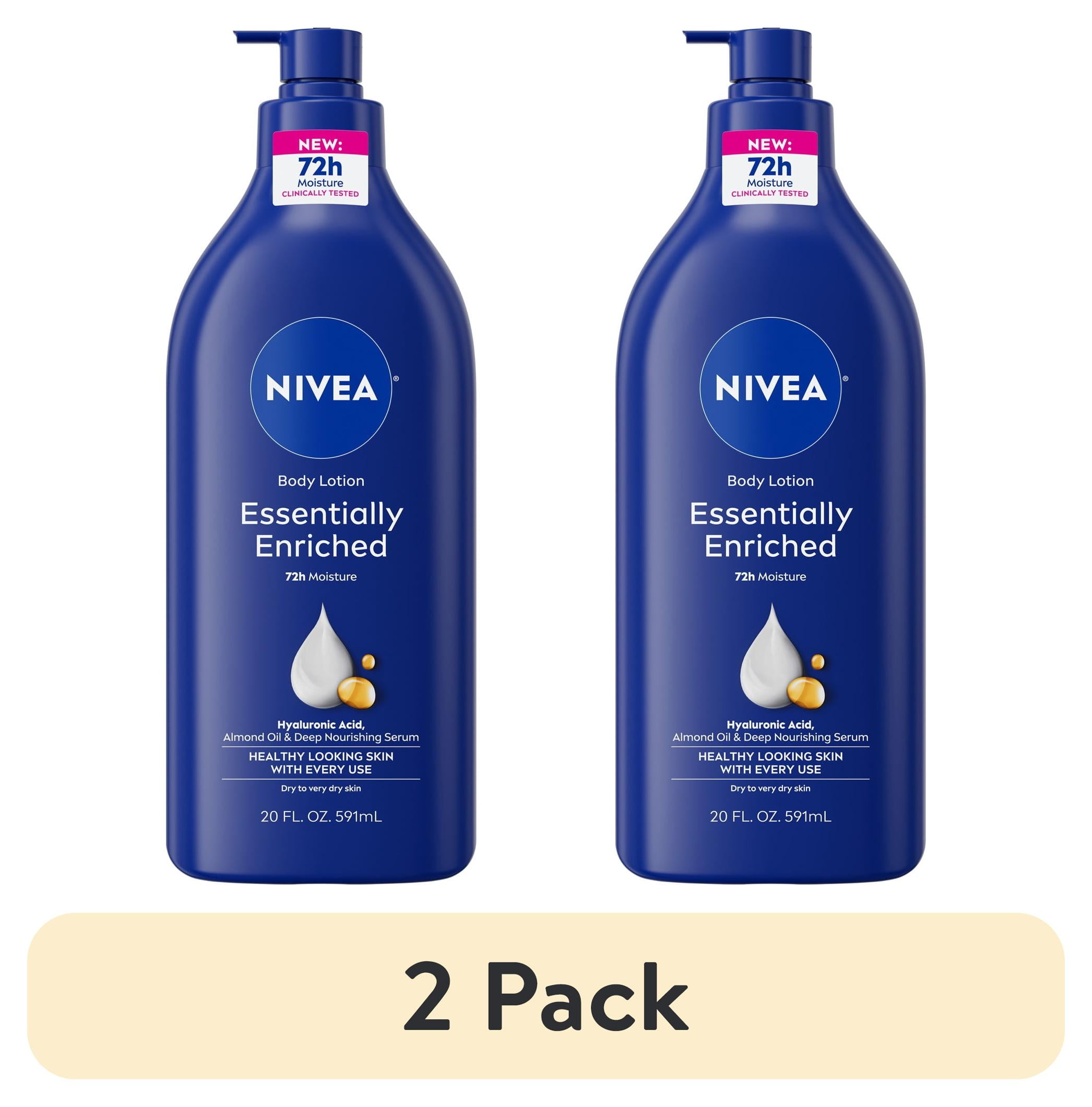 (2 pack) NIVEA Essentially Enriched Body Lotion for Dry Skin with ...