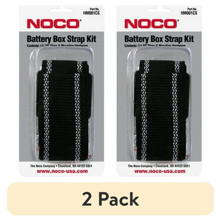 (2 pack) NOCO 38-Inch Snap-Top Battery Box Strap Kit