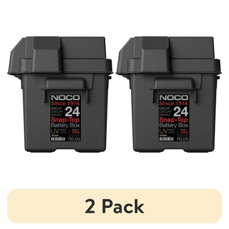 (2 pack) NOCO HM300BK Group 24 Snap-Top Battery Box