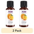 thumbnail image 1 of (2 pack) NOW Essential Oils, Orange Oil, Uplifting Aromatherapy Scent, Cold Pressed, 100% Pure, Vegan, Child Resistant Cap, 1-Ounce, 1 of 8