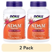 2 pack NOW Foods ADAM , Superior Mens Multi, 90 Veg Capsules