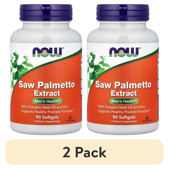 (2 pack) NOW Foods Saw Palmetto Extract,  , 90 Softgels