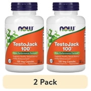 2 pack NOW Foods Testojack 100 120 Veg Caps