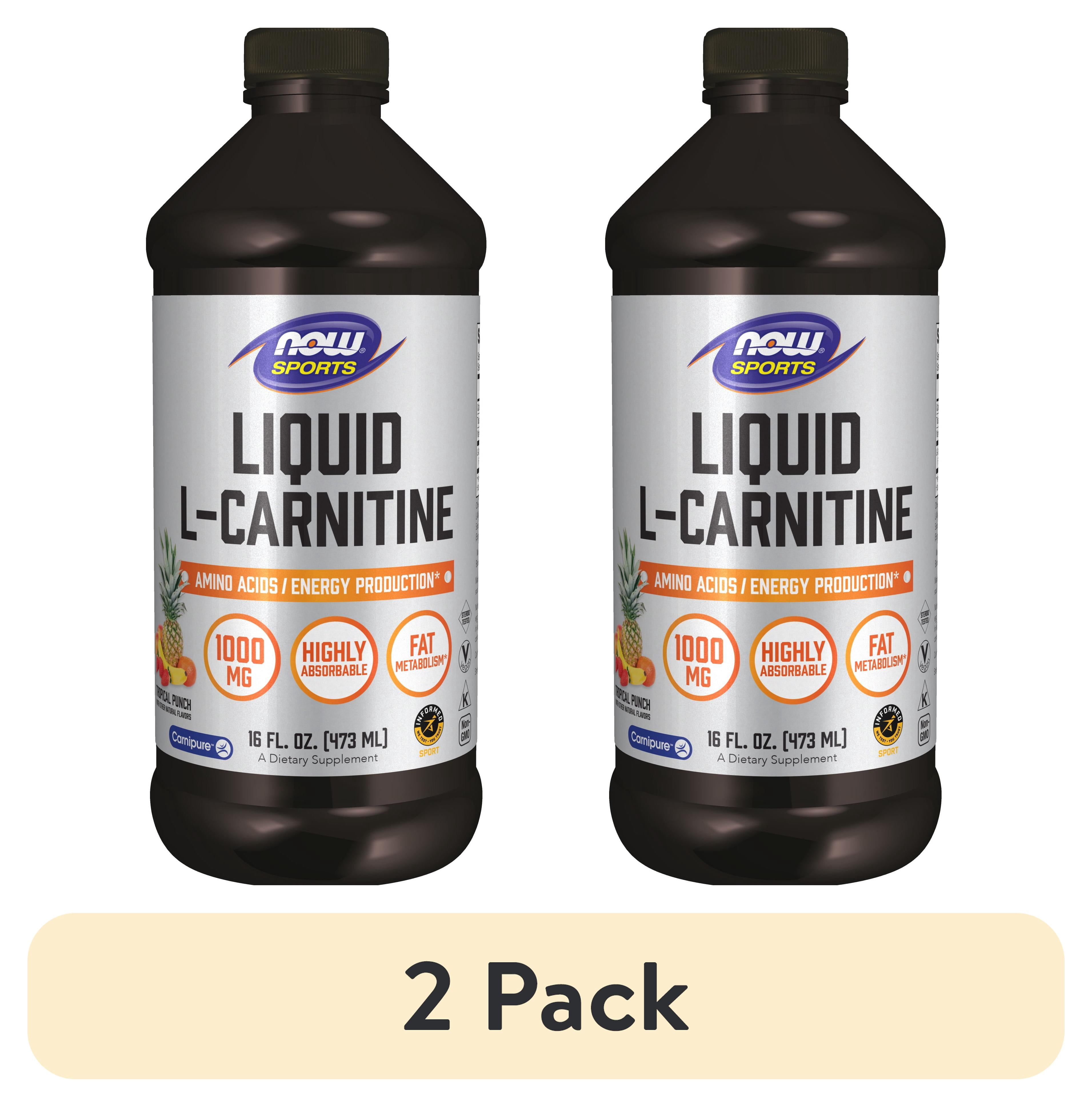 l carnitine now liquid NOW Sports, L-Carnitine, Amino Acid, Liquid, 1,000 mg, Tropical Punch, 16  fl. oz