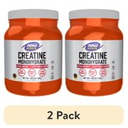 (2 pack) NOW Sports Nutrition, Creatine Monohydrate Powder, Mass Building*/Energy Production*, 2.2-Pound