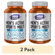 2 pack NOW Sports Nutrition, Mens Extreme Sports Multi with Free-Form Amino Acids, ZMA , Tribulus, MCT Oil, and Herbal Extracts, 180 Softgels