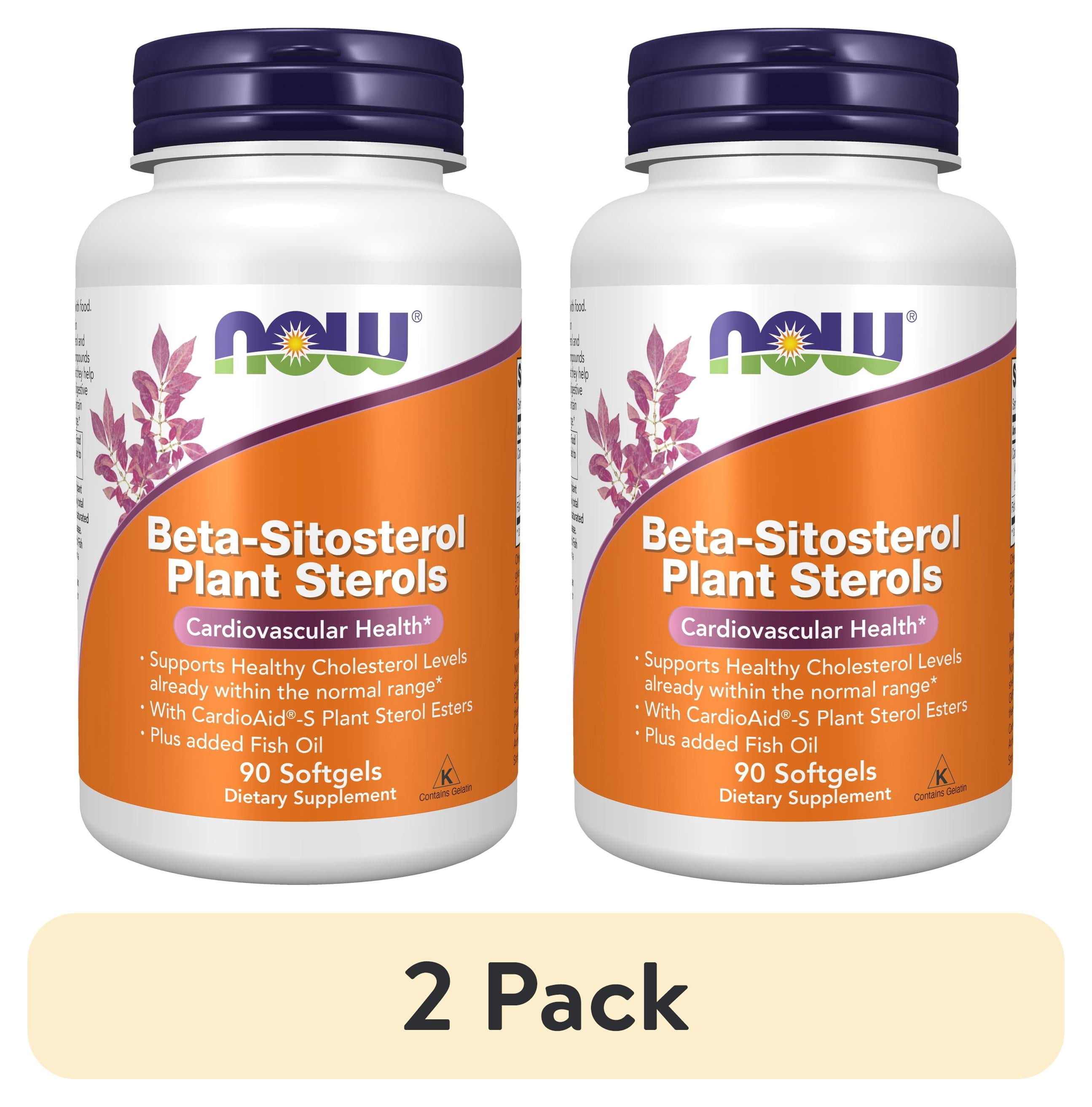 Seterol (2 pack) NOW Supplements, Beta-Sitosterol Plant Sterols with CardioAid ...