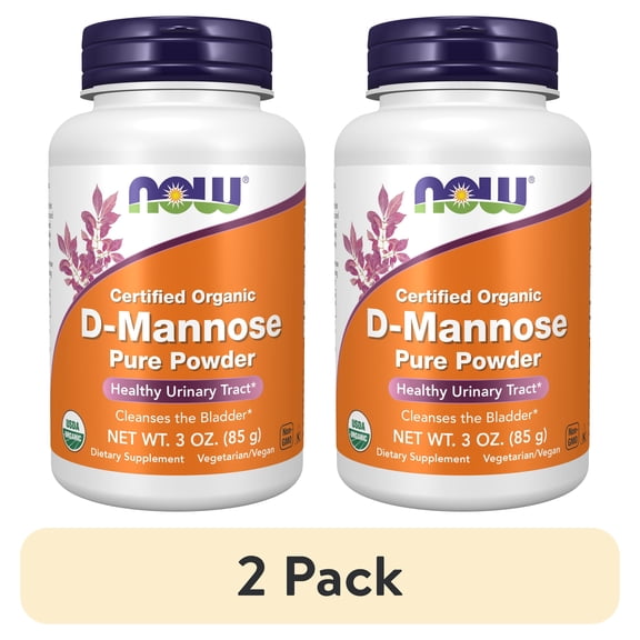 (2 pack) NOW Supplements, D-Mannose Powder, Non-GMO Project Verified, Healthy Urinary Tract*, 3-Ounce