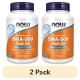 thumbnail image 1 of (2 pack) NOW Supplements, DHA-500 with 250 EPA, Molecularly Distilled, Supports Brain Health*, 90 Softgels, 1 of 8